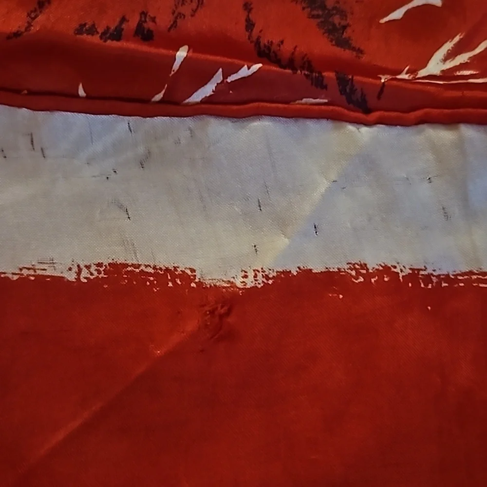 Vintage Estate Silk Rose Mantilla Scarf